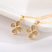 Jewelry WholesaleWholesale Premium Clavicle Chain Colorful Zircon Lucky Clover Necklace JDC-NE-ShangY006 Necklaces 尚易 %variant_option1% %variant_option2% %variant_option3%  Factory Price JoyasDeChina Joyas De China