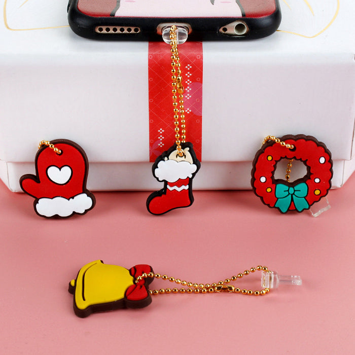 Wholesale Mobile Phone Dust Plug PVC Cute Cartoon Pendant MOQ≥3 JDC-PC-ZhongJ010