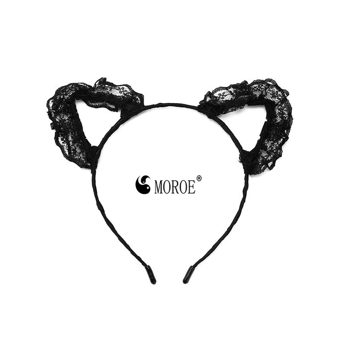 Wholesale Headband Lace Bow Cat Ears MOQ≥2 JDC-HD-MoL001