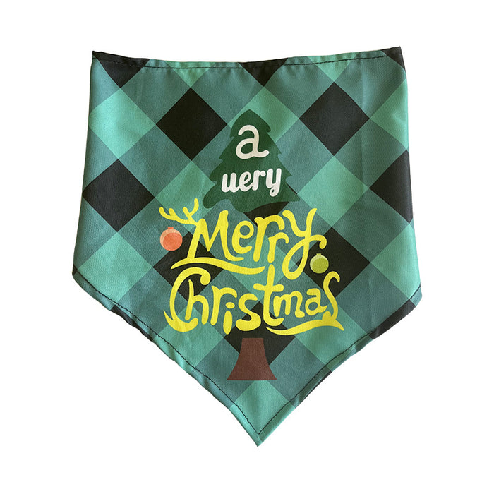 Wholesale Pet Decorative Triangle Towel Dog Pregnancy Notice Saliva Towel Christmas Pet JDC-PD-yuexin001