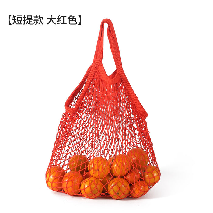 Wholesale Decoration Tote Bag Cotton Supermarket Vegetable and Fruit Net Pocket MOQ≥2 JDC-HB-ShenT001