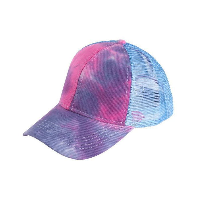 Jewelry WholesaleWholesale Summer Tie Dye Ponytail Baseball Hat Cotton Mesh Cap JDC-FH-RSheng001 Fashionhat 瑞升 %variant_option1% %variant_option2% %variant_option3%  Factory Price JoyasDeChina Joyas De China