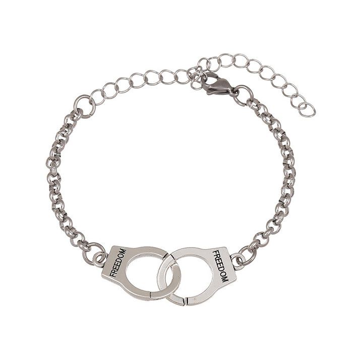 Jewelry WholesaleWholesale Stainless Steel Titanium Steel Alloy Handcuff Bracelet JDC-BT-ZiR006 Bracelet 孜瑞 %variant_option1% %variant_option2% %variant_option3%  Factory Price JoyasDeChina Joyas De China