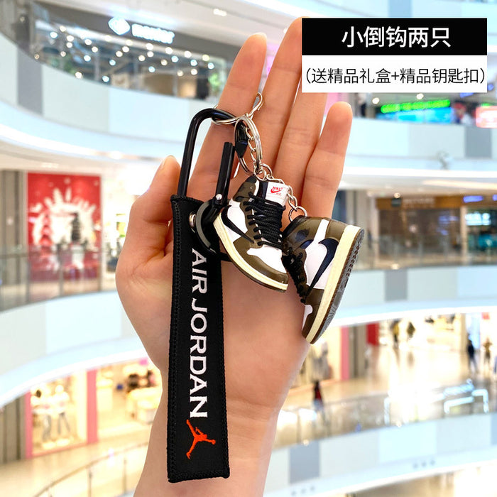 Wholesale Mini Car Keychain Stereo Sneakers Model (F) JDC-KC-XMou002