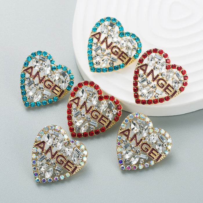 Jewelry WholesaleWholesale cutout heart alloy rhinestone earrings JDC-ES-HEM005 Earrings 和鸣 %variant_option1% %variant_option2% %variant_option3%  Factory Price JoyasDeChina Joyas De China