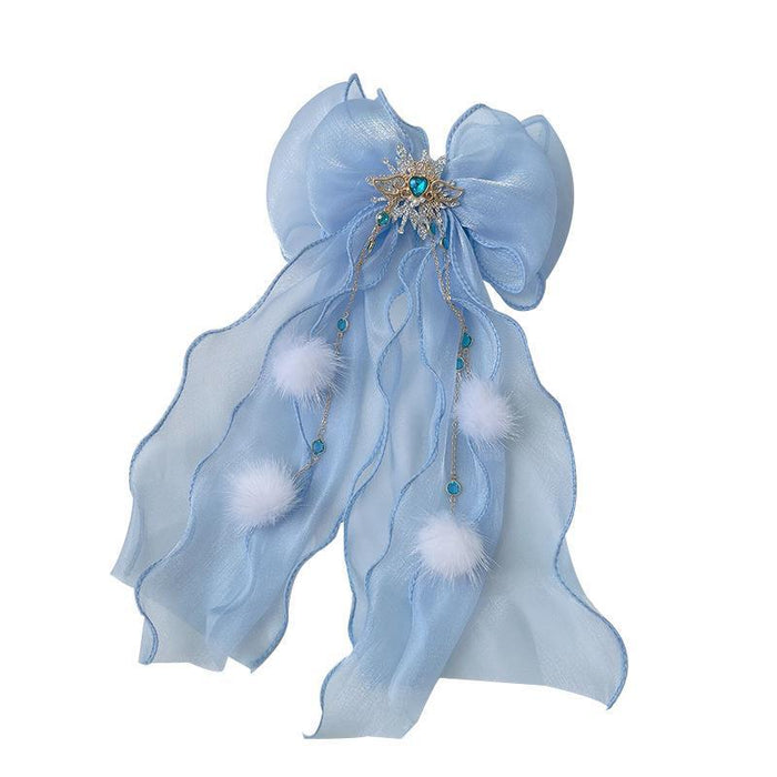 Wholesale hairpin cloth princess crown child bow JDC-HC-WangFeng006