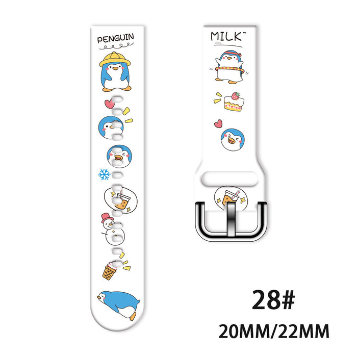 Wholesale Printed Tpu Watch Strap Wrist Strap JDC-WD-NuoQi051