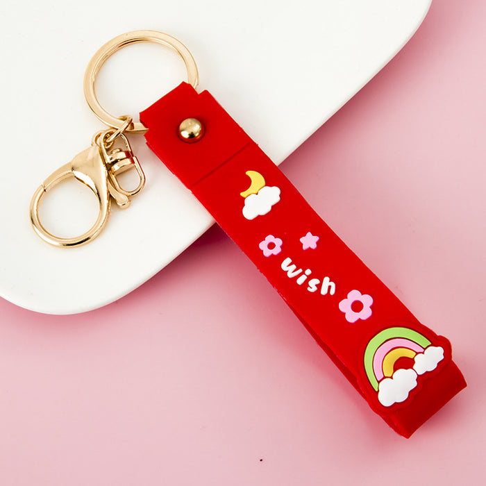 Wholesale Keychains PVC Hardware Cute Lanyard MOQ≥10 JDC-KC-JiK012