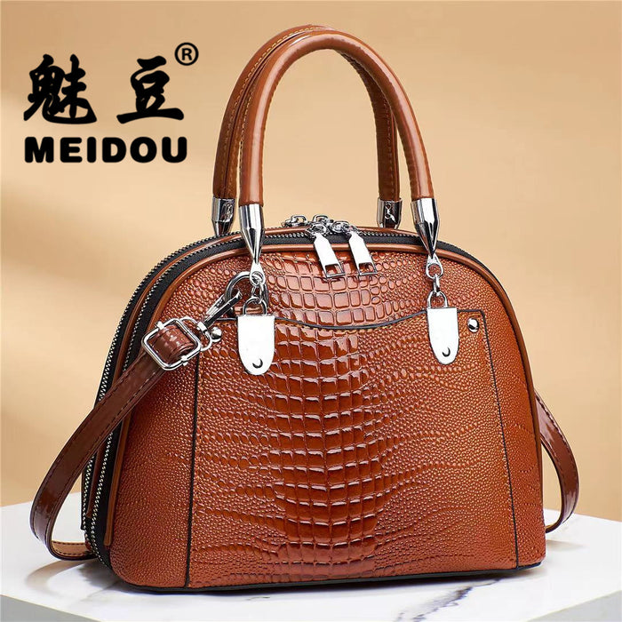 Wholesale Shoulder Bag PU Crocodile Pattern Retro Handbag Diagonal Cross JDC-SD-haim011