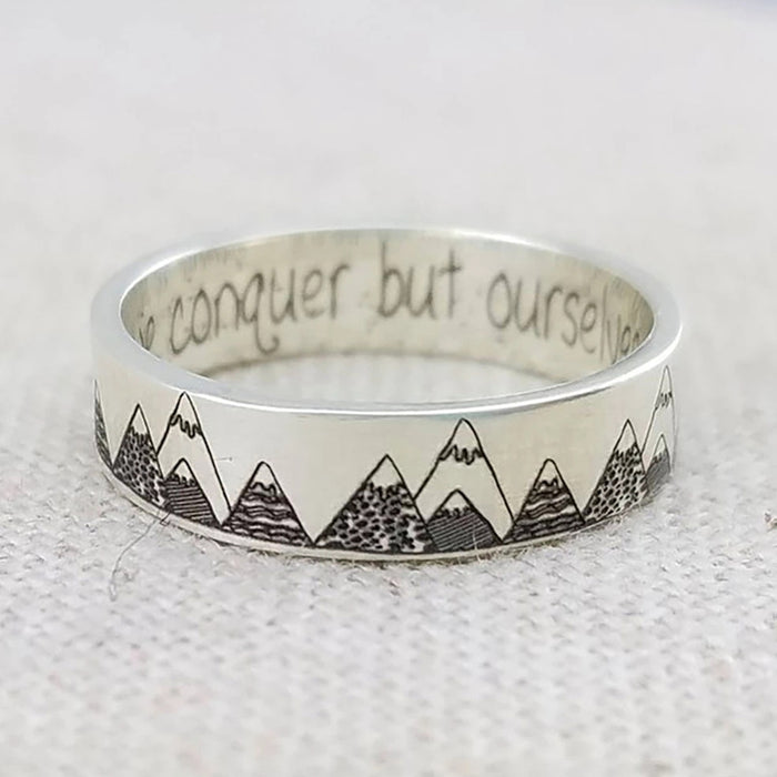 Wholesale Rings Alloy Punk Personality Mountain Retro MOQ≥2 JDC-RS-Zhuyue004