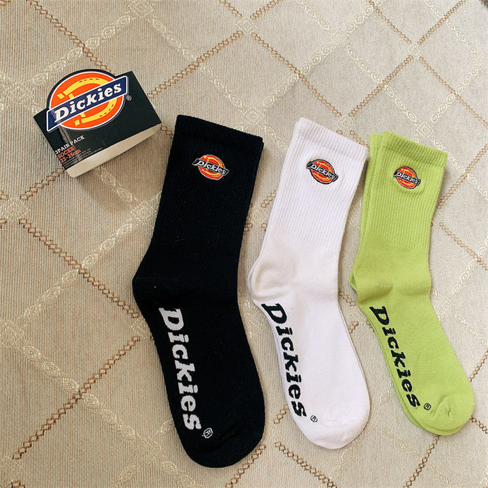 Wholesale Sock Combed Cotton Leisure Sports Mid Tube Sweat Absorption 3pcs (F) MOQ≥3 JDC-SK-HongMian003