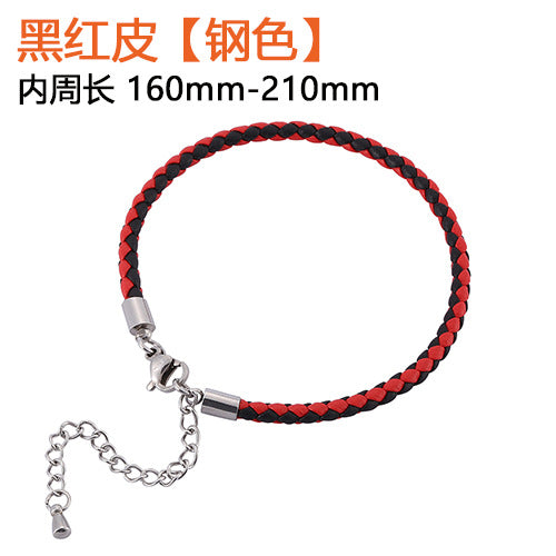 Jewelry WholesaleWholesale Leather Stainless Steel Bracelet JDC-BT-RShen029 Bracelet 日盛 %variant_option1% %variant_option2% %variant_option3%  Factory Price JoyasDeChina Joyas De China