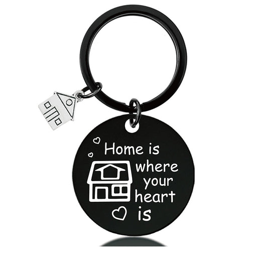 Jewelry WholesaleWholesale houses housewarming new home house lettered metal keychains JDC-KC-GangGu030 Keychains 钢古 %variant_option1% %variant_option2% %variant_option3%  Factory Price JoyasDeChina Joyas De China