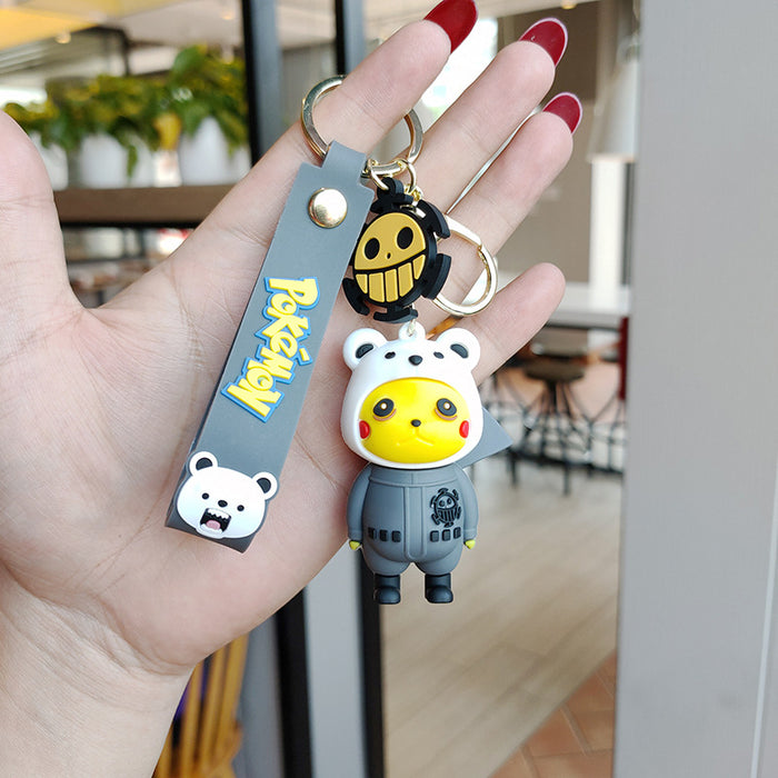 Wholesale cartoon creative cross-dressing keychain pendant JDC-KC-JianH005