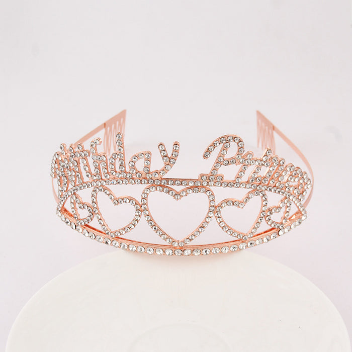 Jewelry WholesaleWholesale Rhinestone Crown Metal Headband MOQ≥2 JDC-HD-YCh007 Headband 一诚 %variant_option1% %variant_option2% %variant_option3%  Factory Price JoyasDeChina Joyas De China