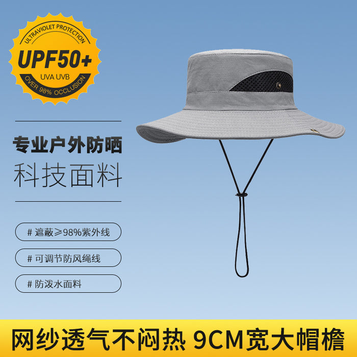 Jewelry WholesaleWholesale summer men's outdoor sunscreen fabric fisherman hat MOQ≥2 JDC-FH-RG001 Fashionhat 润谷 %variant_option1% %variant_option2% %variant_option3%  Factory Price JoyasDeChina Joyas De China