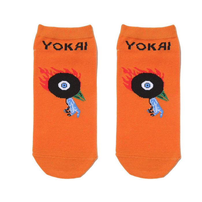 Wholesale socks fabric cartoon medium tube cute character (M) JDC-SK-HuiHe002