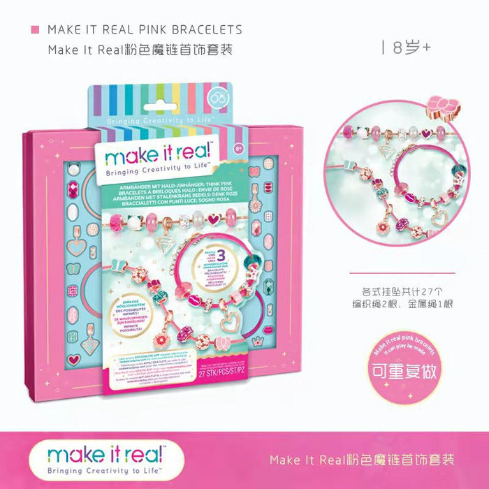 Wholesale Kids DIY Handmade Jewelry Resin Beaded Bracelet MOQ≥2 JDC-DIY-ZDa001