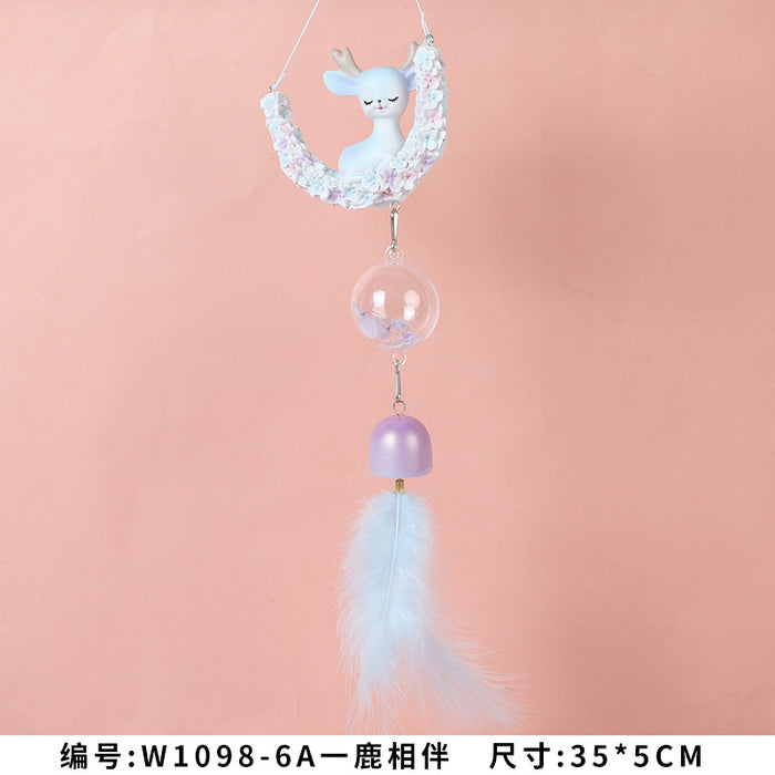 Wholesale Dream Catcher Cute Glowing Cartoon Little Lucky Wind Chime MOQ≥2 JDC-DC-Shangs001