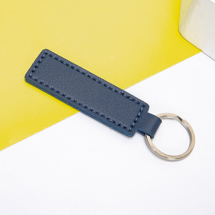 Wholesale Keychains PU Leather Car Simple Solid Color JDC-KC-XingR001