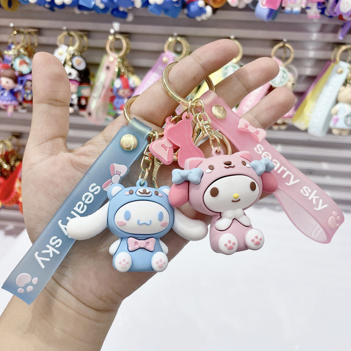 Wholesale Cartoon Soft Rubber Alloy Cute Keychain (M) MOQ≥2 JDC-KC-JuShu001