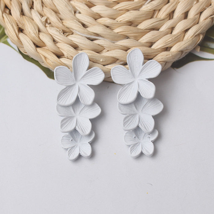 Wholesale Earrings Alloy Stereo Flower MOQ≥2 JDC-ES-GYUE004