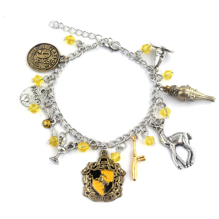 Wholesale Four University Academy Golden Flying Thieves Eladling Plastic Bracelet JDC-BT-MuM002