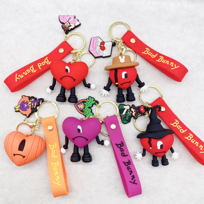 Wholesale Keychains Hardware PVC Cartoon Cute MOQ≥2 JDC-KC-MuYan001