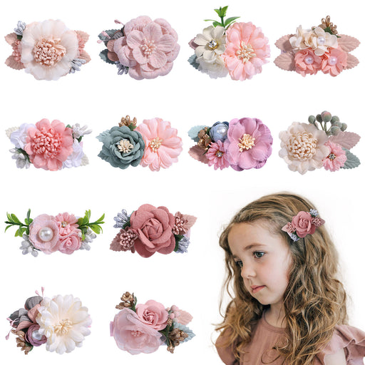 Jewelry WholesaleWholesale children's simulated flower Hair Clips JDC-HC-YL071 Hair Clips 雅伦 %variant_option1% %variant_option2% %variant_option3%  Factory Price JoyasDeChina Joyas De China