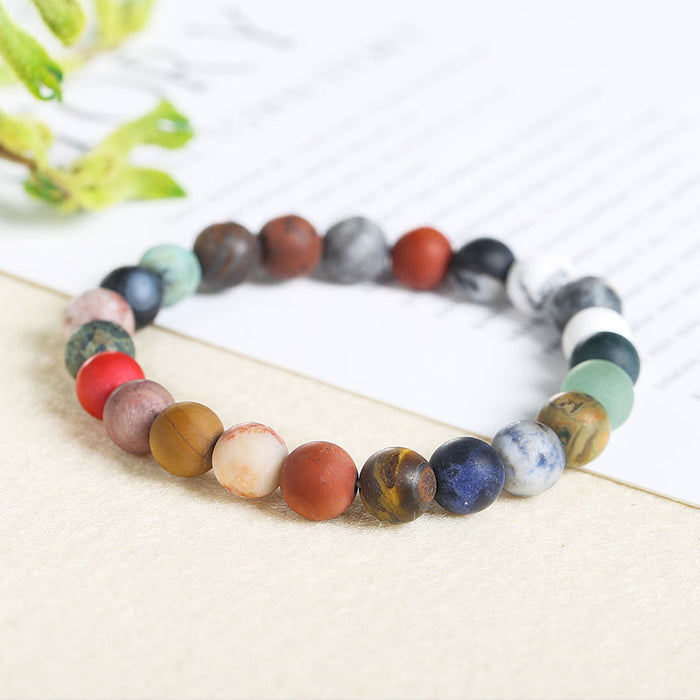 Wholesale Starry Bracelet Matte Mixed Color Cosmic Planet MOQ≥2 JDC-BT-JingD001