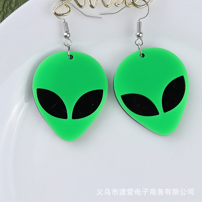 Wholesale Acrylic Alien Earring MOQ≥2 JDC-ES-DUAI012