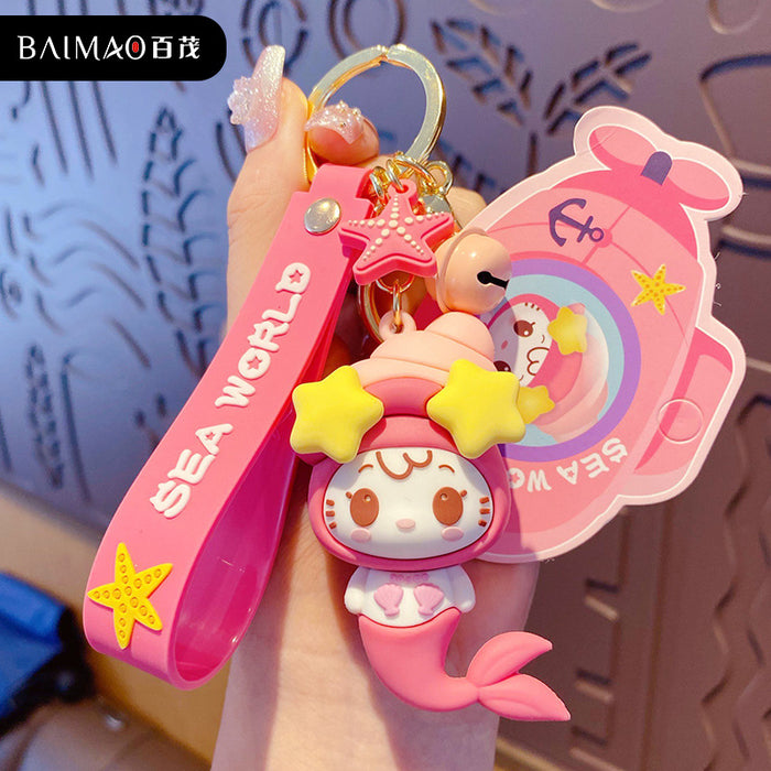 Wholesale Keychains Hardware PVC Cartoon Cute MOQ≥2 JDC-KC-BaiM054