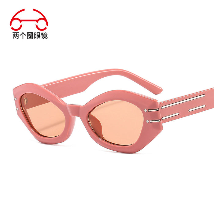 Wholesale PC cat eye small frame sunglasses  MOQ≥2 JDC-SG-LGQ005