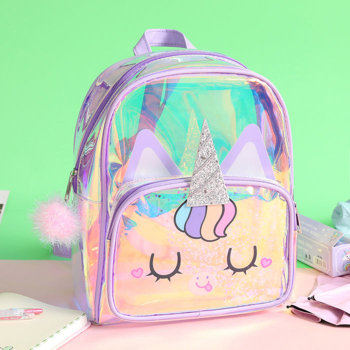 Wholesale Children's Cartoon TPU Laser Backpack MOQ≥3 JDC-BP-SMS002