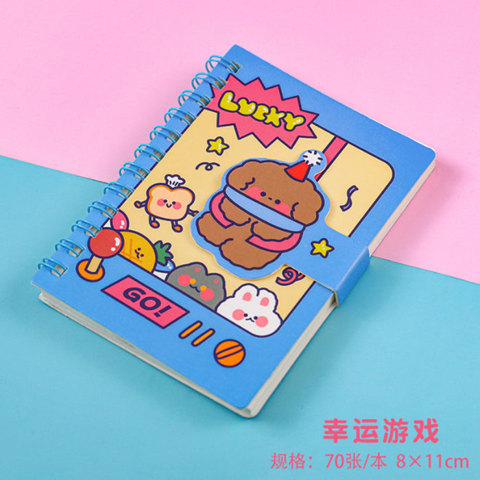 Wholesale Notebook Paper Cartoon Coil Book Magnetic Buckle JDC-NK-KuY003