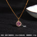 Jewelry WholesaleWholesale Copper Zircon Titanium Steel Sapphire Necklace JDC-NE-RongS009 Necklaces 荣硕 %variant_option1% %variant_option2% %variant_option3%  Factory Price JoyasDeChina Joyas De China