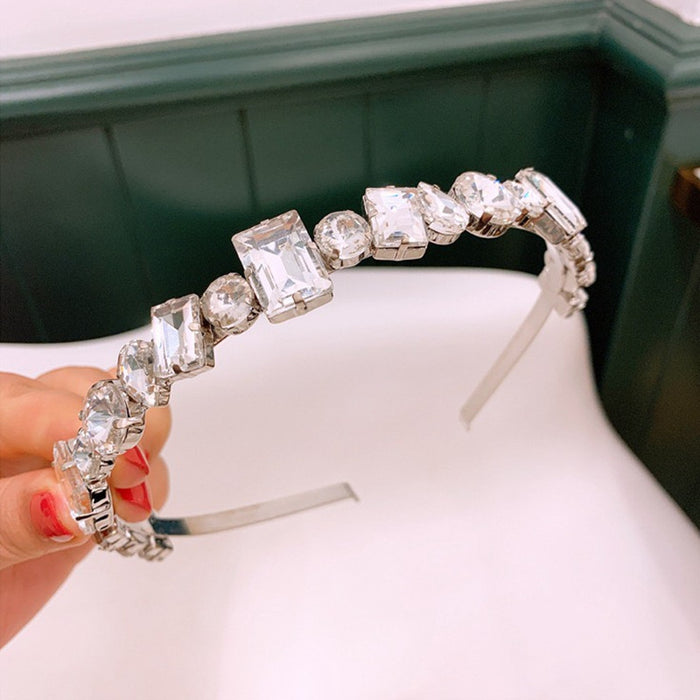 Jewelry WholesaleWholesale rhinestone crystal press hair band JDC-HD-ZC005 Headband 智承 %variant_option1% %variant_option2% %variant_option3%  Factory Price JoyasDeChina Joyas De China