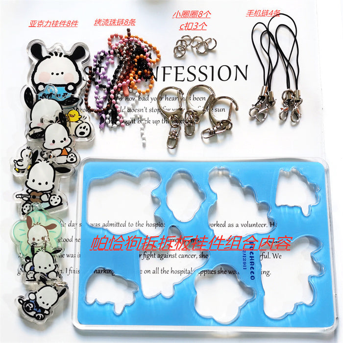 Wholesale Keychain Acrylic Cute Cartoon DIY Assembly MOQ≥2 (S) JDC-KC-ChuangYin001