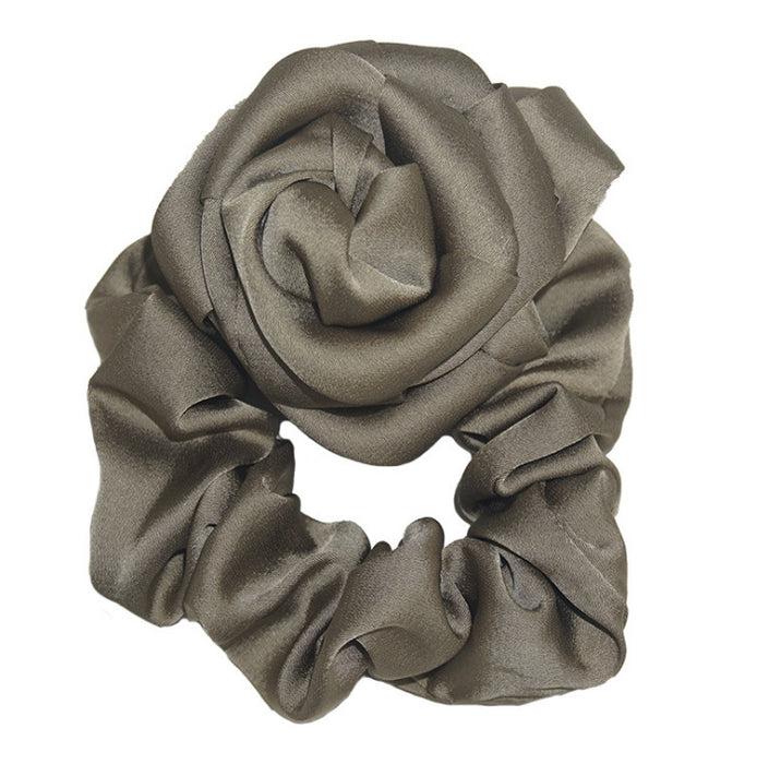 Wholesale Hair Scrunchies Cloth Classic Handmade Rose Hair Ring MOQ≥2 JDC-HS-HMXS001