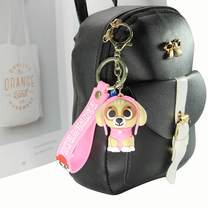 Wholesale Cartoon Dog PVC Soft Rubber Keychain MOQ≥2 JDC-KC-ShengH002