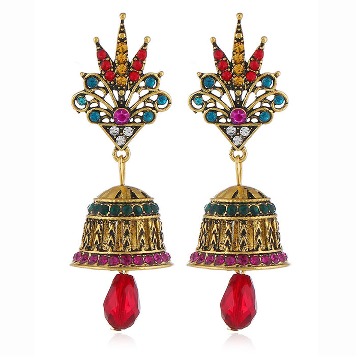 Jewelry WholesaleWholesale ethnic wind long bell earrings  JDC-ES-KaiQ038 Earrings 凯庆 %variant_option1% %variant_option2% %variant_option3%  Factory Price JoyasDeChina Joyas De China