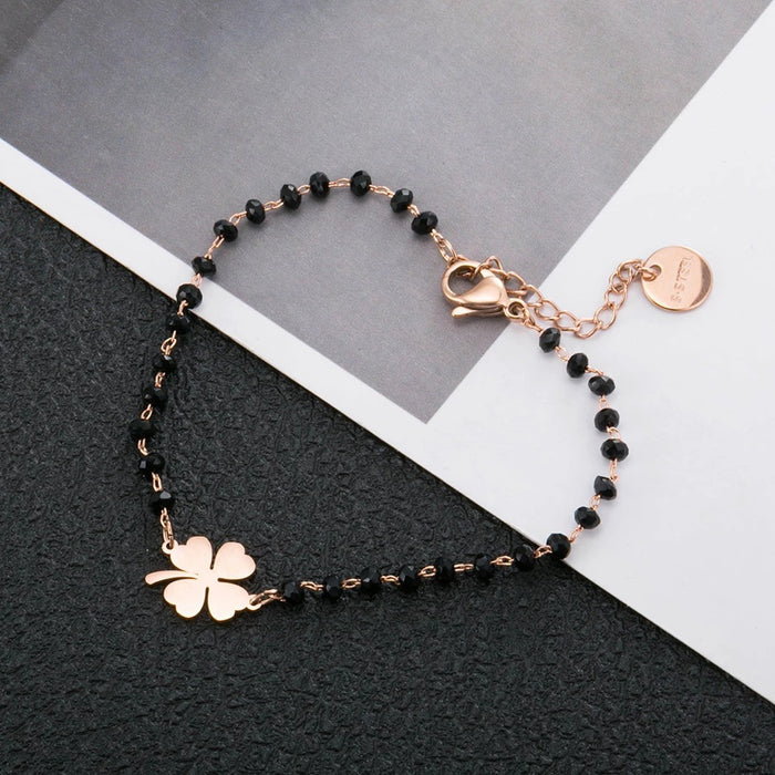 Jewelry WholesaleWholesale popular clover couple Rose Gold Bracelet JDC-BT-ZhangM004 Bracelet 展梦 %variant_option1% %variant_option2% %variant_option3%  Factory Price JoyasDeChina Joyas De China