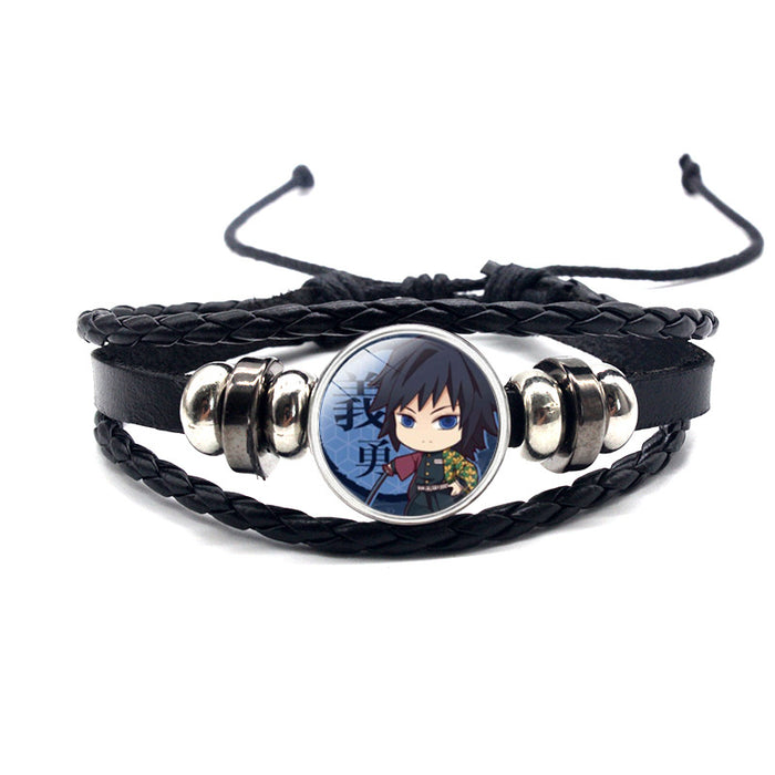 Wholesale cowhide cartoon adjustable bracelet bracelet MOQ≥2 (M) JDC-BT-YanY011