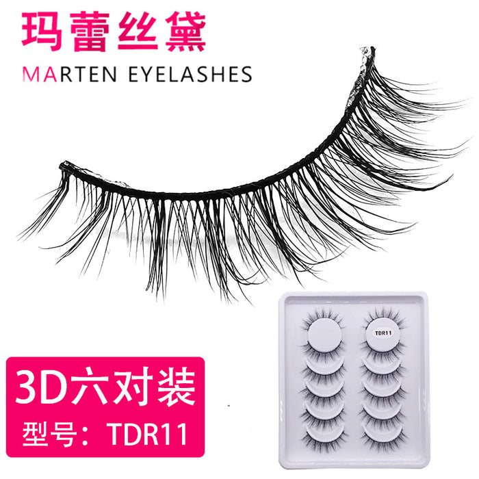 Jewelry WholesaleWholesale a variety of 3D natural simulation slim long multi-layer stereoscopic false eyelashes six pairs of JDC-EY-LDS001 Eyelashes 蕾丝黛 %variant_option1% %variant_option2% %variant_option3%  Factory Price JoyasDeChina Joyas De China