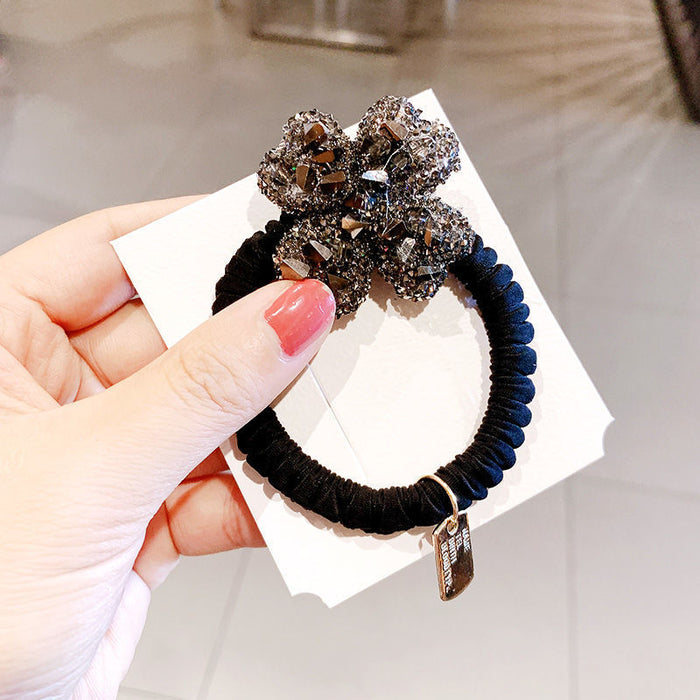 Jewelry WholesaleWholesale Simple Rhinestone Hair Tie Hair Accessories JDC-HS-DouY012 Hair Scrunchies 豆毓 %variant_option1% %variant_option2% %variant_option3%  Factory Price JoyasDeChina Joyas De China