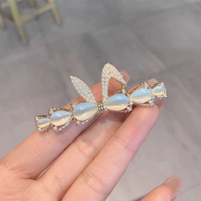 Wholesale Hair Clips Rabbit Ears Opal Metal JDC-HC-KeZi012