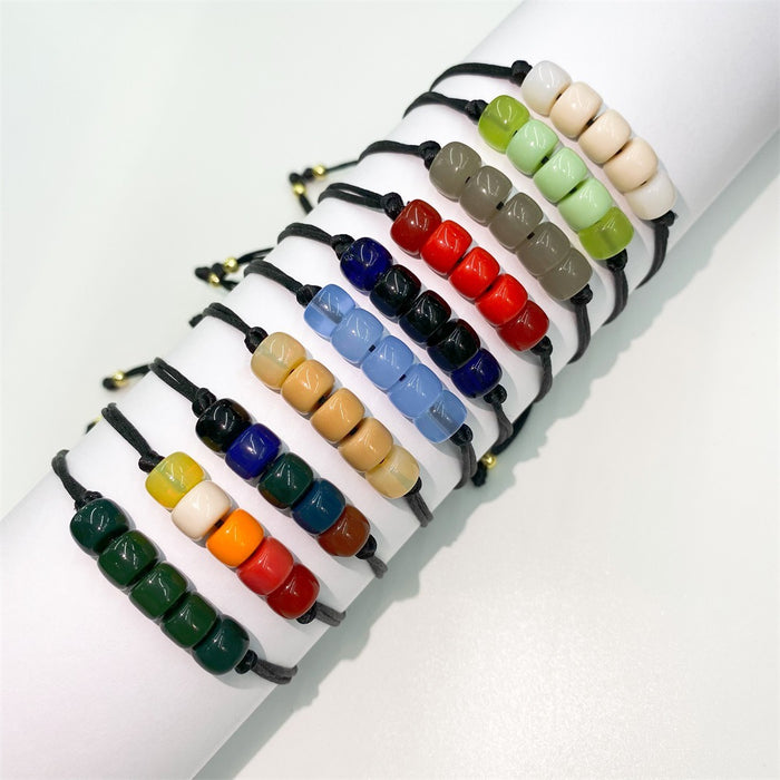 Wholesale Bracelet Glazed Boho Color Handmade Beads JDC-BT-QiQi008