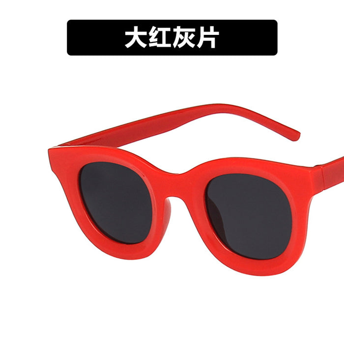 Wholesale Sunglasses Resin Concave Round Frame Vintage JDC-SG-BKL004