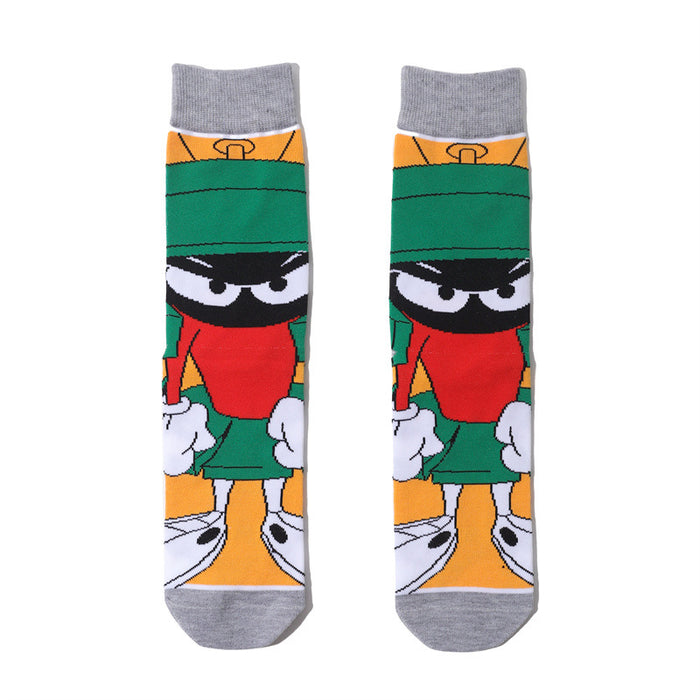 Wholesale socks fabric cartoon medium tube cute character (M) JDC-SK-HuiHe003