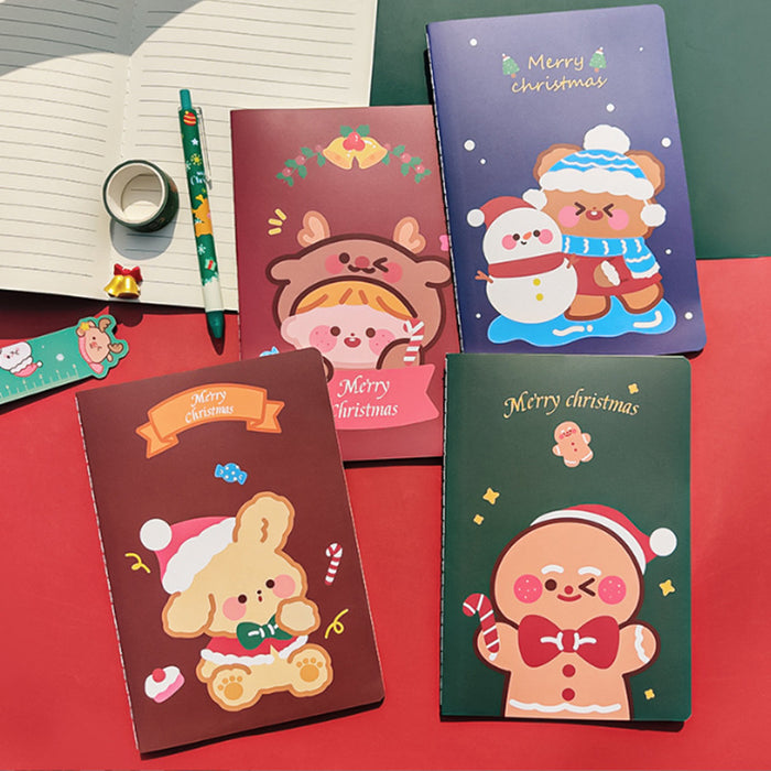 Wholesale Notebook Paper Christmas Cartoon Notepad JDC-NK-KuY001